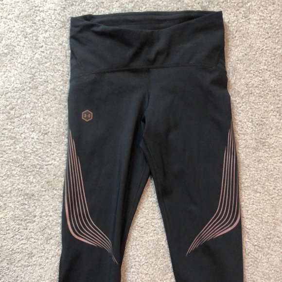 Under Armour RUSH Run Stamina Black Legging Tights - Picture 7 of 16